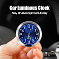 Miniatyrbild 5 av 11: Universell Bilinstrumentbräda Klocka Luminous Quartz Watch Ornament Bilfäste C 2pcs