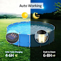 Miniatyrbild 7 av 11: Solcellsdriven LED-lampa för pooler, utomhus, staket, dekorativ UKGJ Vattentät 9CL5 Solar LED Pool LightB 6pc