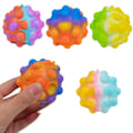 Miniatyrbild 10 av 11: Klämleksak Sensoriska Leksaker Släppbollar Silikon Fyra Bubbelbollar Klämda P5y6