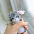 Miniatyrbild 5 av 11: DIY Katt Ull Nål Filt Leksak Docka Ull Filtning Nål S7Y6 Ull Kit--NY N4E7 01 one-size
