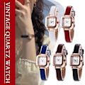 Miniatyrbild 2 av 11: Ny Modeklocka Koreansk Version Retro Quartz Klocka Tunt Band Sm Red One size