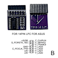 Miniatyrbild 1 av 11: TPM2.0-säkerhetsmodul stöder moderkort med flera märken 20-1-stift black 14pin LPC for asus