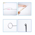 Miniatyrbild 7 av 11: Loop Turner-verktyg för silikonpärlor, nålkrok med tungkrokverktyg. ■д △з long 26.5cm