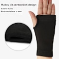 Miniatyrbild 6 av 11: 1 par handflatsskydd svart/grå Justerbart handleds-/handflatsstöd black S