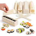 Miniatyrbild 4 av 11: Sushi Tillverkningskit Sushi Risformar DIY Hemform Sushi Verktyg WhiteC Square