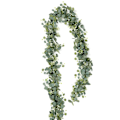 Miniatyrbild 1 av 11: 1,8 m Konstgjord Eukalyptusblad Girlang Vinranka Bröllop Hem Grönska ❀ Växt V6Q9 8857 1pcs