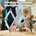 Miniatyrbild 3 av 11: Picket Master Pro 3/7 Punkts Centrumfinnare för Exakta Mätningar SilveryB 7 points
