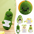 Miniatyrbild 4 av 11: GHYJPAJK Rolig Positiv Frukt, stickad Positiv Frukt Söta Ull K duck pear 1pc