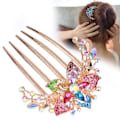 Miniatyrbild 3 av 11: Elegant Dam Rhinestone Inlagd Blomma Hårkam Hårnål Huvudbonad Hot C5 J4 J5O8 null D