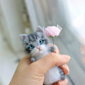 Miniatyrbild 11 av 11: DIY Katt Ull Nål Filt Leksak Docka Ull Filtning Nål S7Y6 Ull Kit--NY N4E7 01 one-size