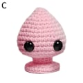 Miniatyrbild 11 av 11: LQQDREX Emotionellt Stöd Plug, Rolig Positiv Mini Stickad Docka Red 1pcs