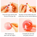 Miniatyrbild 9 av 11: Barnens dag present Tecknad färgglad bubbelgummi T0Z2 random 1pcs