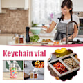 Miniatyrbild 6 av 11: Funktionella Kryddflaskor Nyckelringar B 2pcs