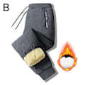 Miniatyrbild 1 av 11: Vinter Cashmere Tjocka Varma Mjukisbyxor för Män Mode Joggingbyxor L F7T2 B 4XL