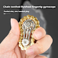 Miniatyrbild 3 av 11: Kugghjul Svänghjul Fingertopp Gyro Kedjor Fidget Spinner Met silver-golden 1pcs