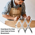 Miniatyrbild 7 av 11: Picket Master Pro 3/7 Punkts Centrumfinnare för Exakta Mätningar SilveryB 7 points