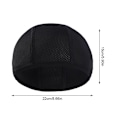 Miniatyrbild 2 av 11: 1 st Andningsbar Sport Snabbtorkande Skull Cap Hatt Ridfoder Inner USD H0V3 black onesize