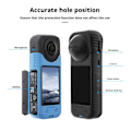 Miniatyrbild 11 av 11: YUYQAQ 1 st Silikonlinsskydd för Insta-360 X5, Linsskydd för In Black for insta360 x5