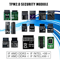 Miniatyrbild 3 av 11: TPM2.0-säkerhetsmodul stöder moderkort med flera märken 20-1-stift black For MSI LPC 14pin