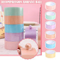 Miniatyrbild 2 av 11: Macaron Färg Klibbig Boll Tejp Elasticitet Rullande Limstift yellow one-size