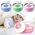 Miniatyrbild 11 av 11: Talkpuder Puff med Box Fodral Behållare Baby Mjuk Ansikte Kropp Puff Puder Z6U2 Green 1set