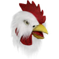 Miniatyrbild 1 av 5: Tuppmask, Kycklingmask Djur Halloween Kostym Party Latex M
