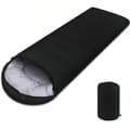 Windproof Sleeping Bag for Outdoor Camping Ultralight Warm Black