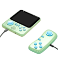 Miniatyrbillede 1 af 5: 666 i 1 Spil Av-Out To-Spillers Gamepads B?rbara H?ndholdte Spilspillere 3,5 Tommer Storsk?rm G7 Videospilkonsoller Grøn