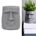 Miniatyrbild 3 av 5: 1/2/3/5 Påskön Staty Blomkruka Sukkulenter Kruka för Hemmet Grå Typ 4 1 st