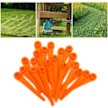 Miniatyrbilde 4 av 4: 100-pakning med plastblader for Gardena 9823 9825 9820 9821 gresstrimmerblader 70mm