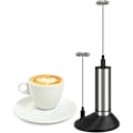 Miniatyrbillede 1 af 5: Elektrisk Mælkeskummer, Håndholdt med Stativ, Bærbar, Kaffe