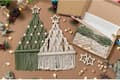 DIY-sæt til juletræer, håndlavede vævede makramé juletræer DIY-sæt vægophæng - yux