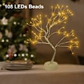 Pikkukuva 6 / 8: Lämmin valkoinen LED Bonsai -puuvalot, 108 säädettävää oksaa, sisäkäyttöön tarkoitettu USB-lamppu kaukosäätimellä, lämmin valkoinen Varm vit Parent