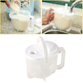 Miniatyrbillede 2 af 2: Husholdningsrisvask Plastasfaltsi for risvask (hvid) (10*14CM, hvid)