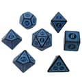 TG 7x Terninger til Dungeons & Dragons (DnD) - Blå Blå