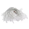 Miniatyrbilde 4 av 4: LED-julelys, 6 meter 40 LED snøflak-lysstreng Vanntette innendørs/utendørs lysstrenger for hage, soverom, fest (hvit)
