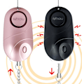 Miniatyrbild 3 av 5: 2-pack personliga larm 140dB siren med LED-ljus