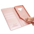 Pikkukuva 4 / 5: TG Samsung Galaxy Note 9 - PU-nahkainen lompakotelo Hanmanilta, vaaleanpunainen