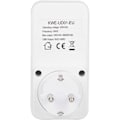 Miniatyrbillede 4 af 5: Udtag med timer og USB, 16A, 230V, Hvid