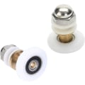 Miniatyrbilde 5 av 5: Dusjdør - Rulleskinner for dusjdør Skyvedører Dørrullbytte Hjul 8 stk 25mm 8 stk