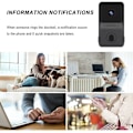 Miniatyrbild 5 av 5: 1 st Trådlös Fjärrkontroll Video Dörrklocka Smart Hem Intercom HD Mörkerseende Wifi Laddning Smart Dörrklocka Tvåvägs Samtal APP Kontroll av DEBUNS
