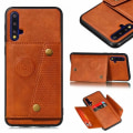 Miniatyrbillede 3 af 5: TG Huawei Nova 5T - Stilfuldt Cover med Kortlomme Grå