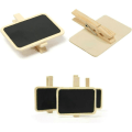 Miniatyrbillede 3 af 5: Galaxy 10 stk. Mini Rektangulære Sorte Tavle Klemmer Opslagstavle Festdekorationer