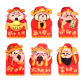 Miniatyrbilde 1 av 5: 6 stk 2022 kinesisk nyttår røde konvolutter Søt tegneserie Lucky Money Pocket HongBao null - B