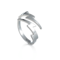 Miniatyrbilde 1 av 5: Dame ring, sølv 925 - ultra-tynn justerbar ring 8#