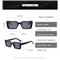 Miniatyrbillede 5 af 5: Wekity Oversized Flat Top Futuristiske Wrap Solbriller Enkelt Stykke Briller Til Kvinder Mænd Mode Skygger (FMY)