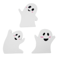 Pikkukuva 2 / 4: Halloween-puupatsit Sööt kummituskoriste juhlatyyliin kotipöydän keskipisteeksi