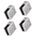 4-pack 304 rostfria glasklämmor - Lämplig för 8-10 mm glasruta - Justerbart glasfäste_yux