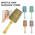 Pikkukuva 2 / 5: TG Borst Detangling Boar Hair Borsthuvud Scalp Massage Vented Com sininen 1 kpl