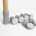 Miniatyrbillede 5 af 5: 24 Strikket Anti-Slip Møbelsokker Kun til Stolben, Forhindrer